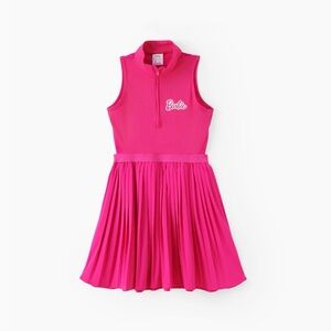 Barbie Hot Pink Sleeveless Pleated athletic Dress NEW PatPat